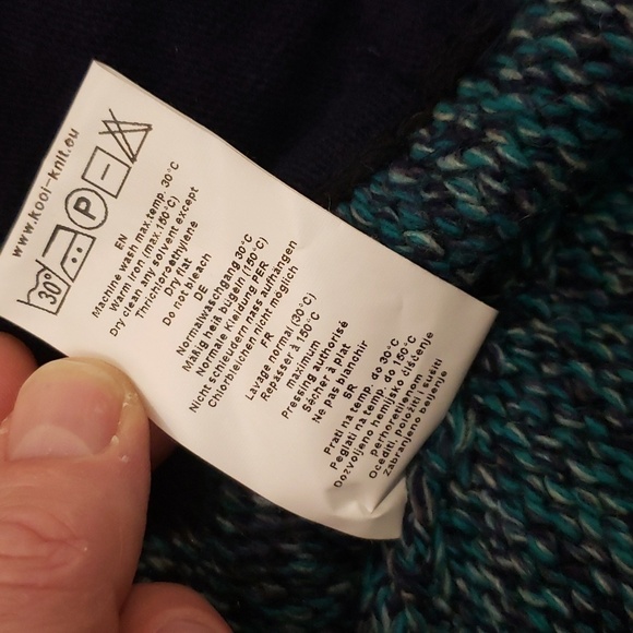 Kooi LAMBSWOOL CHUNKY ZIP UP MULTICOLOR SWEATER JACKET - Picture 10 of 15